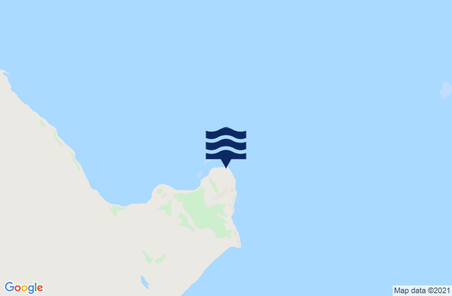 Mapa da tábua de marés em Cape Flattery, Australia