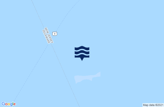 Mapa da tábua de marés em Cape Henlopen 4.8 n.mi. northeast of, United States