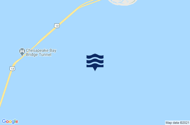 Mapa da tábua de marés em Cape Henry Light 5.9 n.mi. north of, United States