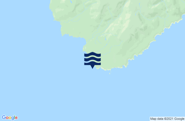 Mapa da tábua de marés em Cape Hichinbrook, United States
