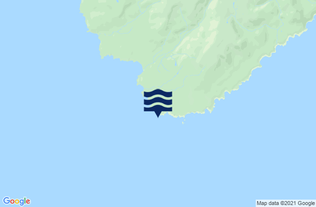 Mapa da tábua de marés em Cape Hinchinbrook, United States