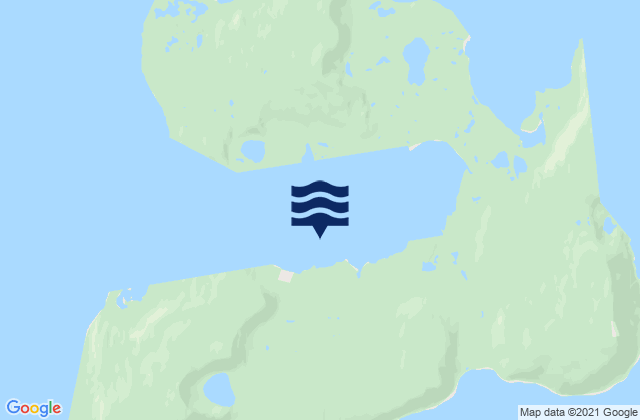 Mapa da tábua de marés em Cape Kakkiviak (Williams Harbour), Canada