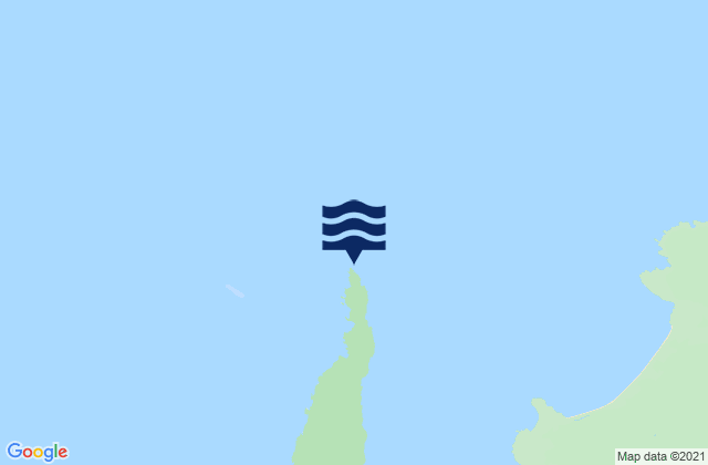 Mapa da tábua de marés em Cape Keraudren, Australia