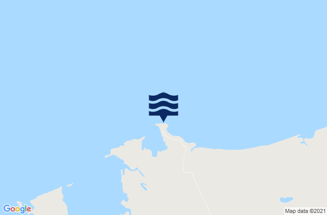 Mapa da tábua de marés em Cape Keraudren, Australia