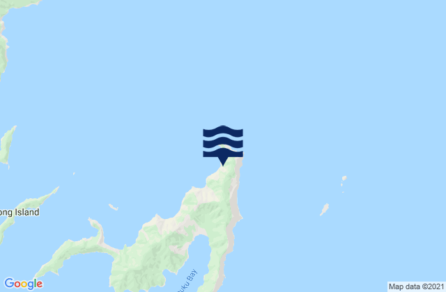 Mapa da tábua de marés em Cape Koamaru, New Zealand