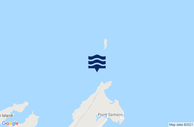 Mapa da tábua de marés em Cape Lambert, Australia