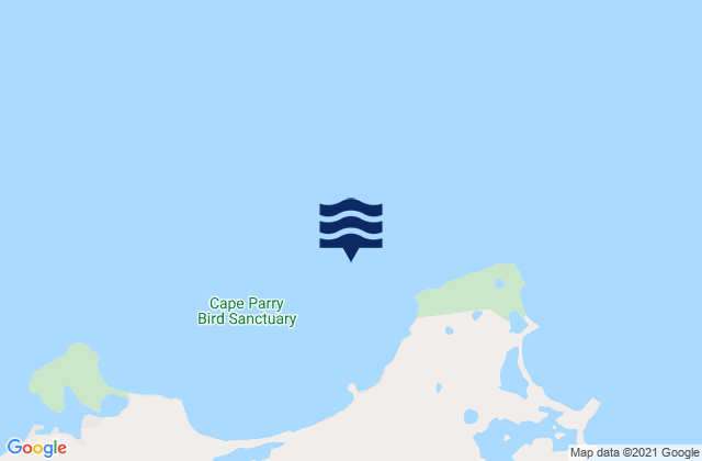 Mapa da tábua de marés em Cape Parry, United States