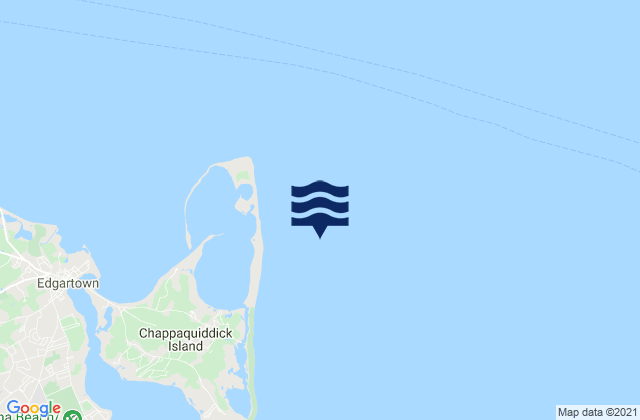 Mapa da tábua de marés em Cape Poge Lt. 1.7 miles SSE of, United States