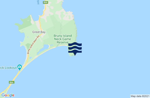 Mapa da tábua de marés em Cape Queen Elizabeth, Australia