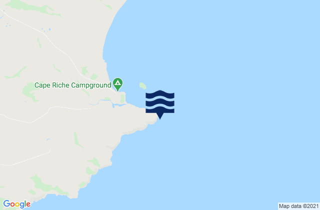 Mapa da tábua de marés em Cape Riche, Australia
