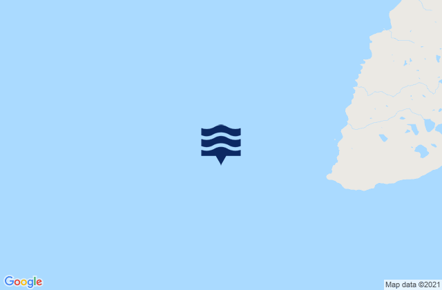 Mapa da tábua de marés em Cape Trinity, United States