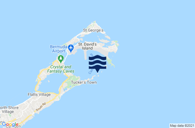 Mapa da tábua de marés em Castle Island, United States