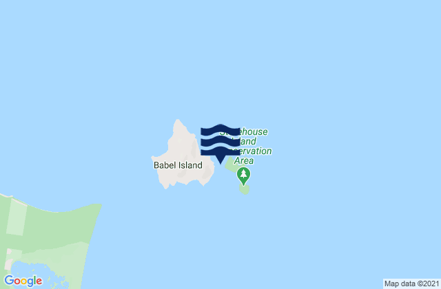 Mapa da tábua de marés em Cat Bay, Australia