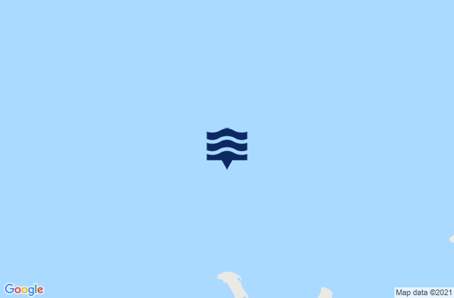 Mapa da tábua de marés em Catfish Island, Australia
