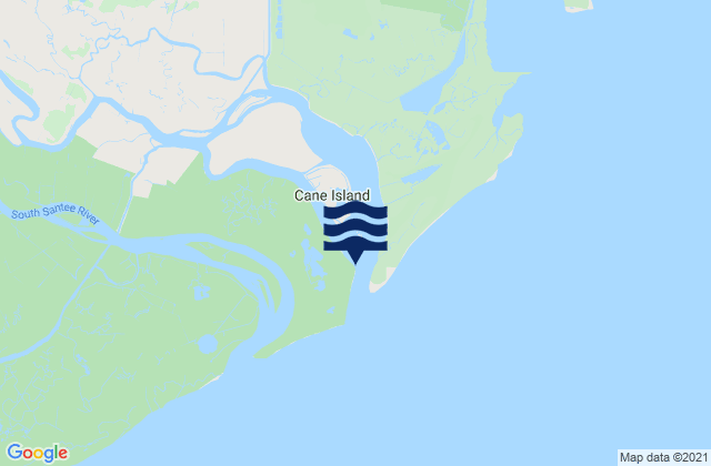 Mapa da tábua de marés em Cedar Island (North Santee Bay), United States