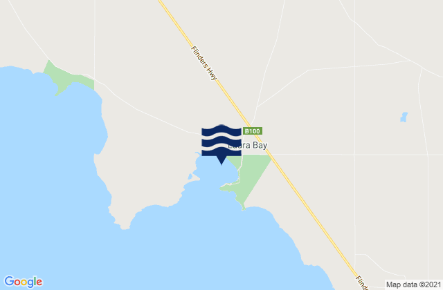 Mapa da tábua de marés em Ceduna, Australia