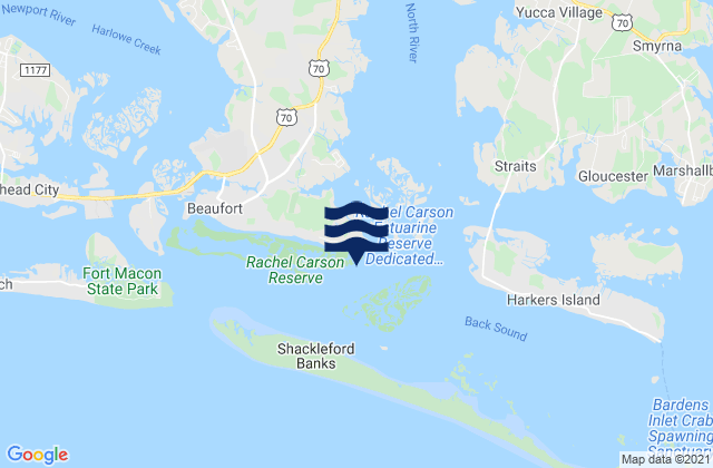 Mapa da tábua de marés em Channel Marker Lt. 59, United States