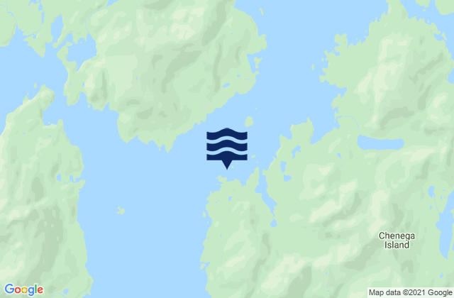 Mapa da tábua de marés em Chenega Island (Dangerous Passage), United States