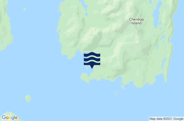 Mapa da tábua de marés em Chenega Island (Southwest End), United States