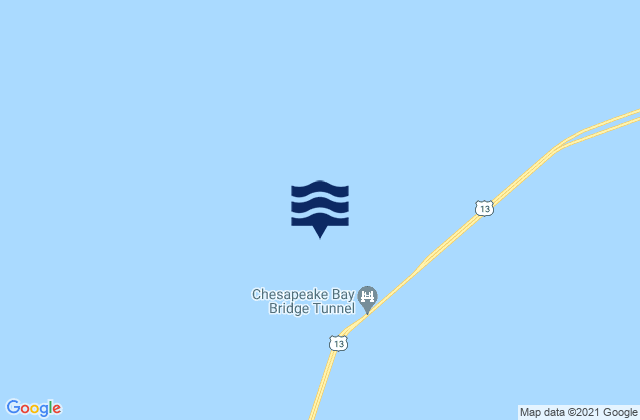 Mapa da tábua de marés em Chesapeake Channel (Buoy '15'), United States