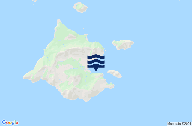Mapa da tábua de marés em Chiachi Island (east Side), United States