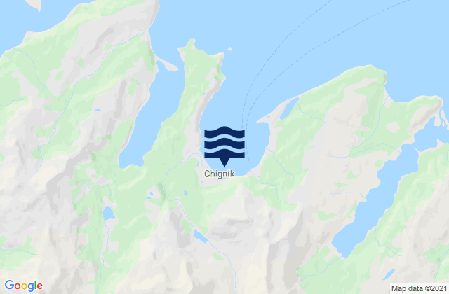 Mapa da tábua de marés em Chignik (Anchorage Bay), United States