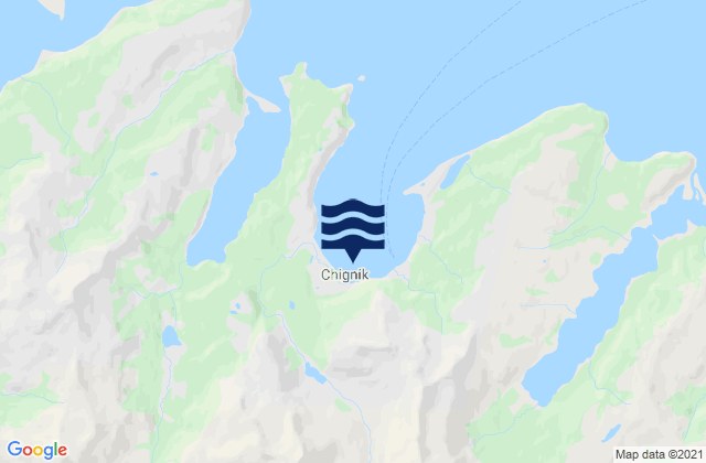 Mapa da tábua de marés em Chignik Anchorage Bay, United States