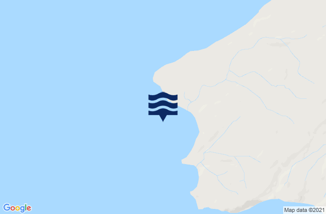Mapa da tábua de marés em Chirikof Island, United States