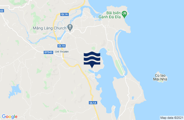 Mapa da tábua de marés em Chí Thạnh, Vietnam