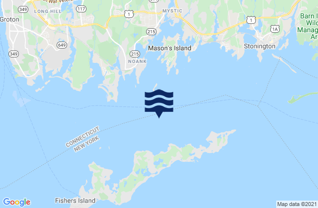 Mapa da tábua de marés em Clay Point 1.3 miles NNE of, United States