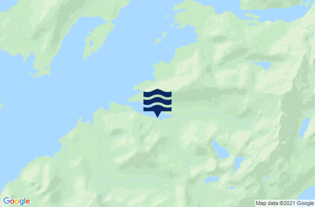 Mapa da tábua de marés em Comfort Cove (Port Gravina), United States