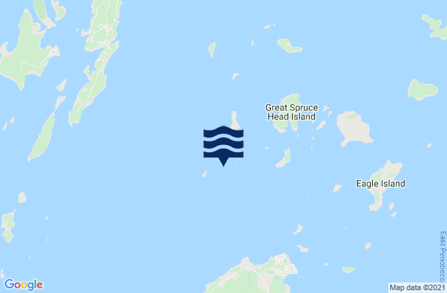 Mapa da tábua de marés em Compass Island 0.4 nmi. ENE of, United States