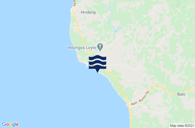 Mapa da tábua de marés em Concepcion, Philippines