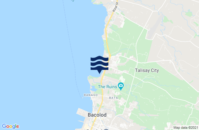 Mapa da tábua de marés em Concepcion, Philippines