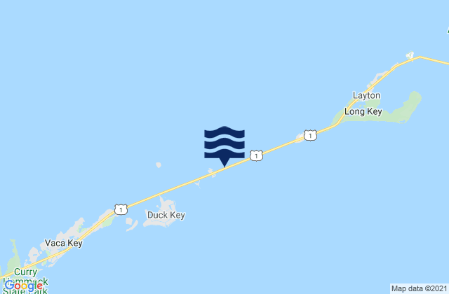 Mapa da tábua de marés em Conch Key (Eastern End), United States