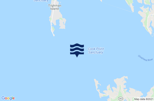 Mapa da tábua de marés em Cook Point 1.4 n.mi. NNW of, United States