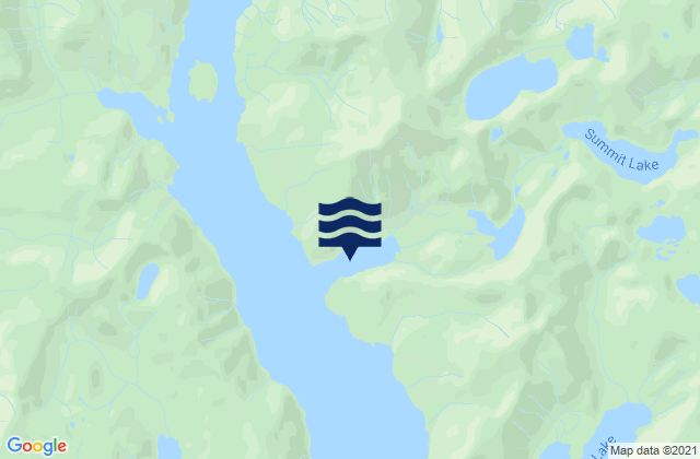 Mapa da tábua de marés em Copper Harbor, United States