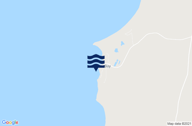 Mapa da tábua de marés em Coral Bay, Australia