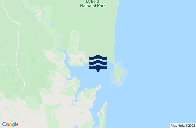 Mapa da tábua de marés em Corio Bay, Australia
