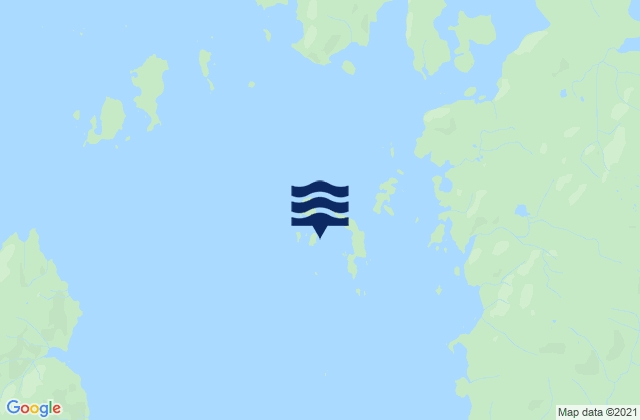 Mapa da tábua de marés em Corlies Islands, United States