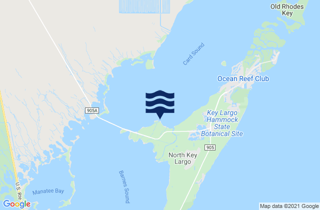 Mapa da tábua de marés em Cormorant Point, United States