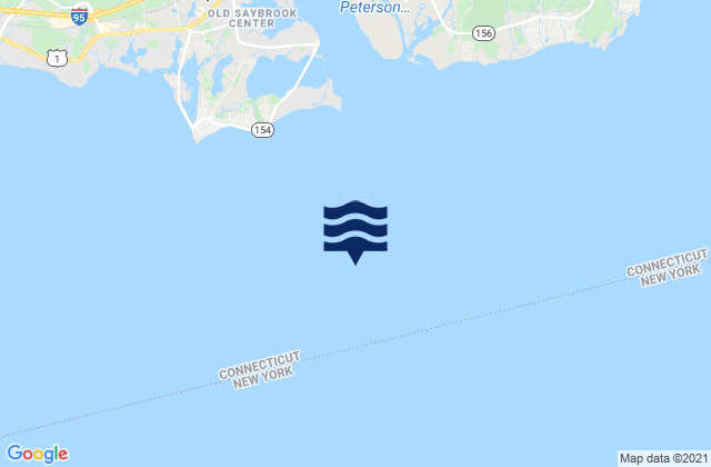 Mapa da tábua de marés em Cornfield Point 2.8 n.mi. SE of, United States