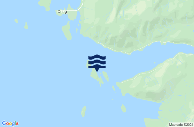 Mapa da tábua de marés em Coronados Islands, United States