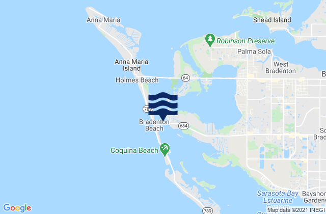 Mapa da tábua de marés em Cortez north of bridge, United States