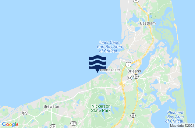 Mapa da tábua de marés em Crosby Landing Beach, United States