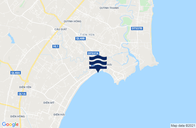 Mapa da tábua de marés em Cầu Giát, Vietnam