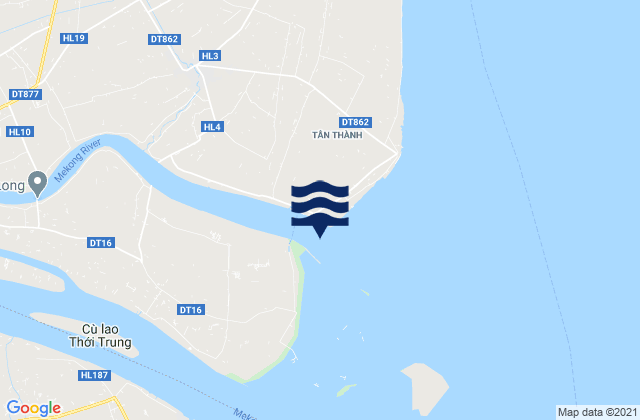 Mapa da tábua de marés em Cửa Tiểu, Vietnam