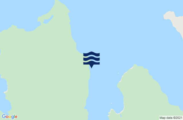 Mapa da tábua de marés em D'urville Point, Australia