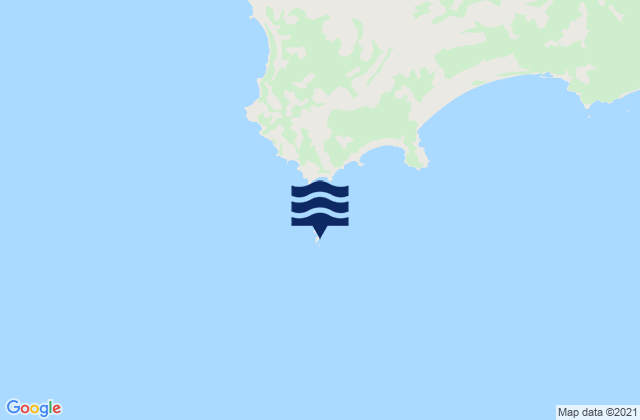 Mapa da tábua de marés em Dapur Island (Banka Island), Indonesia