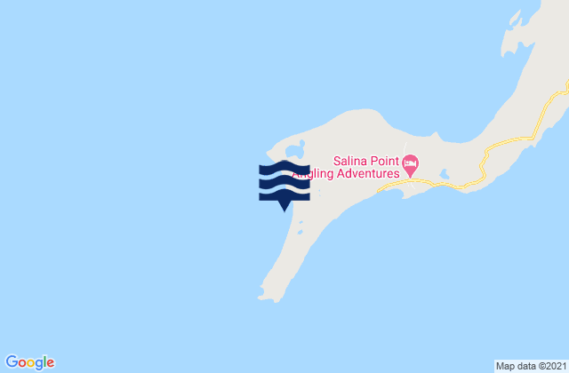 Mapa da tábua de marés em Datum Bay, Bahamas